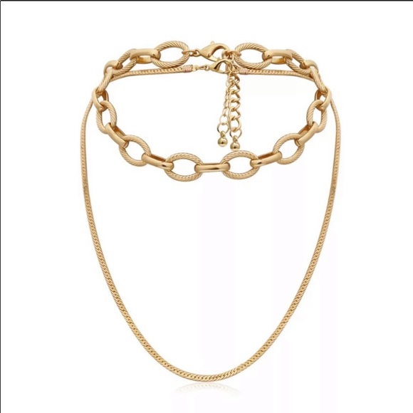 2pc Trendy Chain Necklace Set - Picture 3 of 5